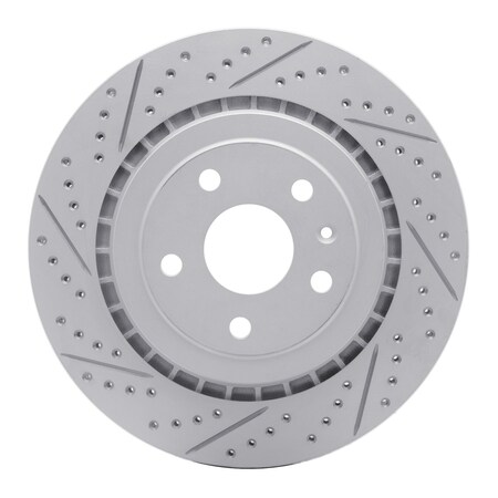 Dynamic Friction Co DFC Geoperformance Rotor - Drilled and Slotted 830-47074L