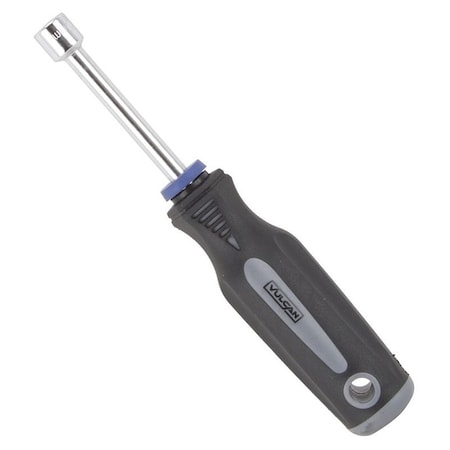Vulcan Nut Driver, 10 mm Drive, 7 in OAL, Cushion-Grip Handle, Gray and Black Handle, 3 in L Shank MC-SD42