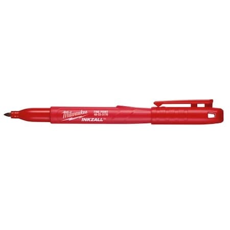 Milwaukee Tool Ink Industrial Marker, Red, Bullet 48-22-3170
