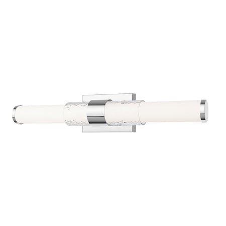 Z-Lite Egon 1-Light Vanity, 25 in W, Chrome 1015-25W-CH-LED
