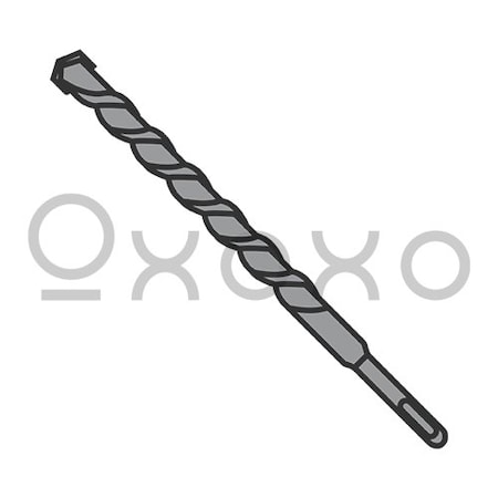 Oxoxo 3/16X3 1/2 Concrete Screw Drill Bit Plain, 25PK 595914
