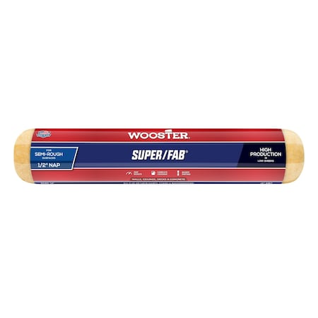 Wooster R240 14 in. Super Fab 0.5 in. Nap Roller Cover 71497660282