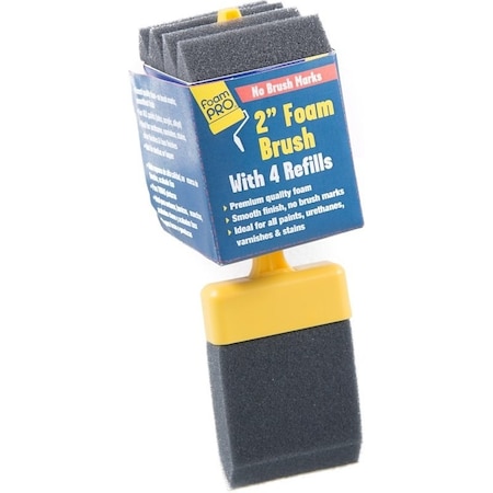 Foampro Paint Brush, 2 in W Brush 72-4