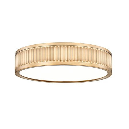 Z-Lite Stari 1 Light Flush Mount, Modern Gold, 12.75 In W 1013F12-MGLD-LED