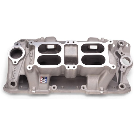 Strike3 7525 Dual Quad Air Gap Intake Manifold for Small Block Chevy ST3607196