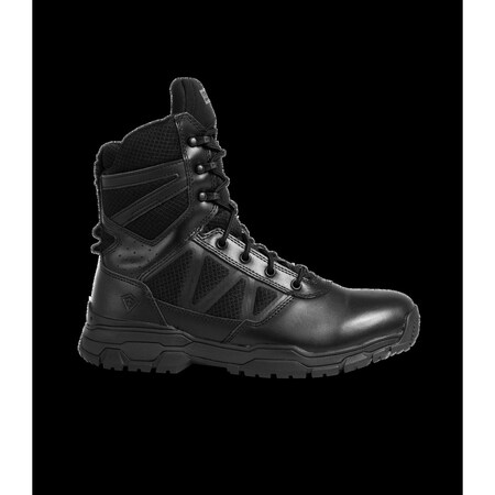 First Tactical Men's Rubber Outsole, Plain Toe, Front Lace and Side Zipper, Black, 8 1/2 R 165014