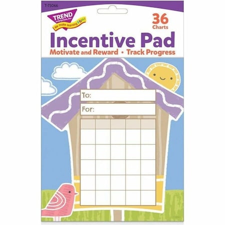 Trend Garden Birdhouse Incentive Pad, 36 Sheets, 3PK T73066