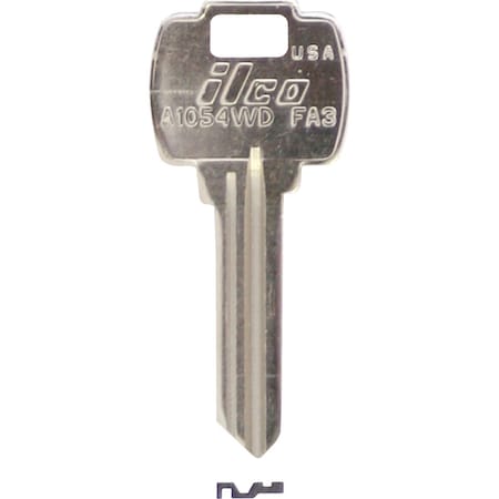 Ilco Falcon Nickel Plated House Key FA3 / A1054WD, 10PK IAL5286214B