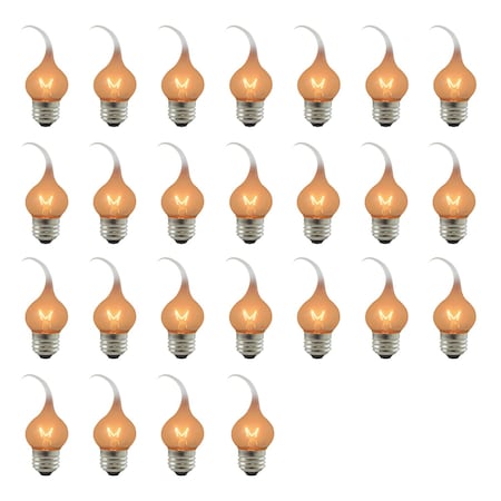 Bulbrite 7.5-Watt S11 Incandescent Light Bulb Medium Base (E26) Silicone 2700k, 25PK 861969