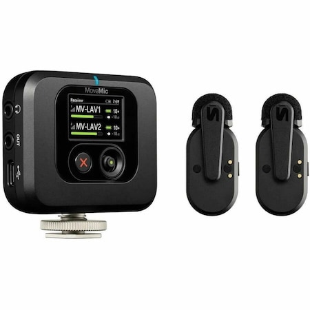 Shure TWO CHANNEL WIRELESS MICROPHONE SYSTEM WITH COLD-SHOE MOUNTABLE RECEIVER FOR CON MV-TWO-KIT-Z7