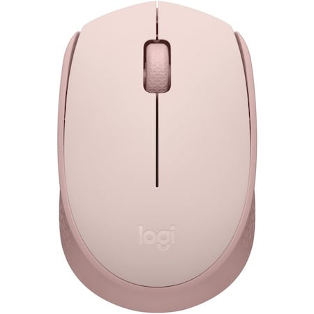 Logitech M170 Mouse - Optical - Wireless - Radio Frequency - 2.40 GHz - Rose - USB - Symmetrical 910-006862