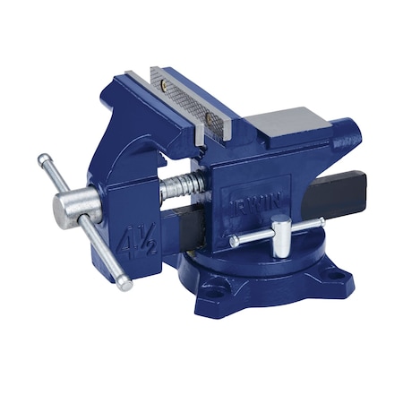 Irwin 4-1/2" Light Duty Light Duty Workshop Vise, 4.5in with 4935507