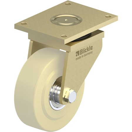 Blickle Swvl Plte Caster, Nyln, 9-7/8", 13, 200 lb. LS-GSPO 252K