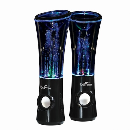 Befree Sound Multimedia Reactive Color LED and Dancing Water Bluetooth Computer Speakers BFS-167