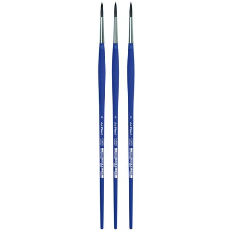 Da Vinci FORTE-Acrylics Student Brush, Synthetic, Acrylic & Oil, Round, Series 8630, Size 6, 3PK VA-8630_6
