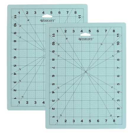 Westcott Self-Healing Craft Cutting Mat with Grid, 9" x 12", 2PK 00503