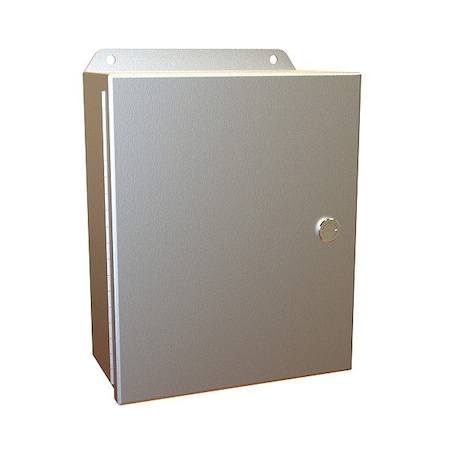 Hammond Latches Electrical Enclosure, 10 in H, 4 in D, 8 in W, 12, 13, 3R, 4, 4X, Aluminum EJ1084AL
