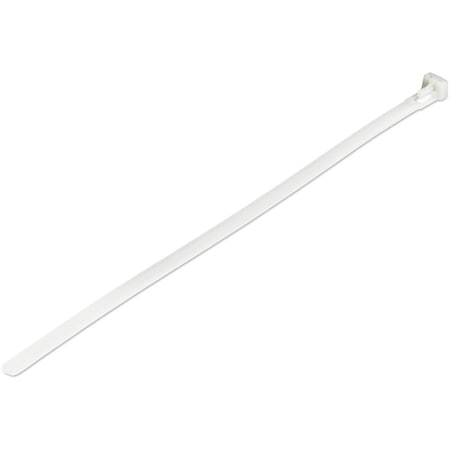 Startech.Com Cable Tie, 10 in L, 2-1/2 in Max Bundle Dia., White, Nylon 6/6, 50 lb Strength CBMZTRB10