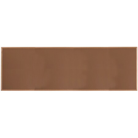 Aarco VIC Cork Bulletin Board, Red Oak Frame, Clear Lacquer Finish, Nutmeg Spice 48''Hx144''W OW48144166