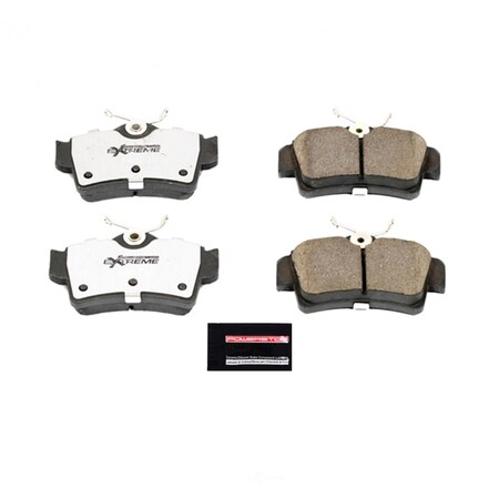 Powerstop Z26 Street Warrior Carbon Fiber-Ceramic Brake Pads with Hardware Z26-627A