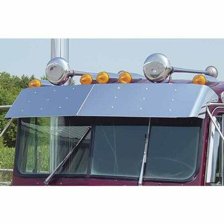 Replacement For Kenworth W900A Year 1978 9In Stainless Steel Drop Visor
