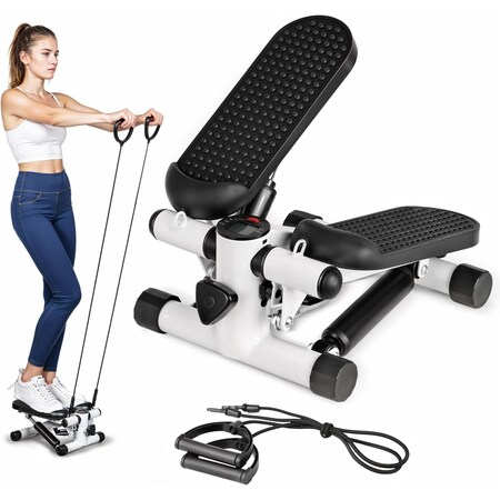 Ipower Mini Stepper with Resistance Bandsï¼ŒBlack SOFITNSTEP16X12B
