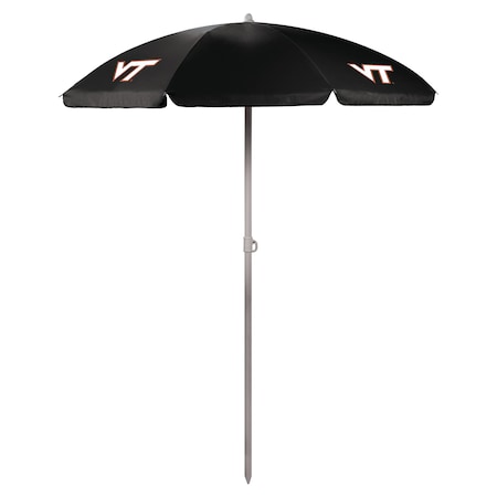 Picnic Time Family Of Brands NCAA Virginia Tech Hokies Outdoor Canopy Sunshade Beach Umbrella 5.5' - Small Patio Umbrella 822-00-179-604-0