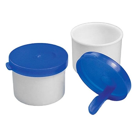 Zoro Select Plastic Vials, Polypropylene, White, PK1200 109224