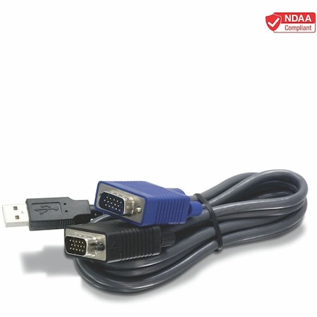 Trendnet 10FT 3.1M USB KVM CABLE FOR TK-803R TK-1603R TK-CU10