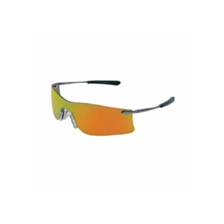 Mcr Safety Rubicon T4 Protective Eyewear, Fire Lens, Polycarbonate, Scratch-Resistant, Frame 135-T411R
