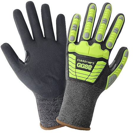 Globus Gloves, Unisex, Unlined, Dipped Coating, PR CIA951NFT-VP-10(XL)