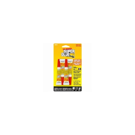 Super Glue/Pacer Tech Super Glue Original Formula, Clear, 2 Gram Tubes, 4PK 11710336