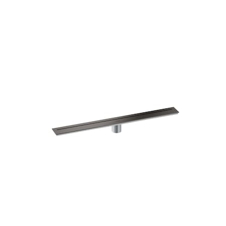 Axor Drains Floor Installation 27 9/16" in Brushed Black Chrome 42520341