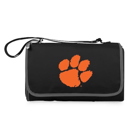Picnic Time Family Of Brands NCAA Clemson Tigers Blanket Tote Outdoor Picnic Blanket - Beach Blanket 820-00-175-104-0