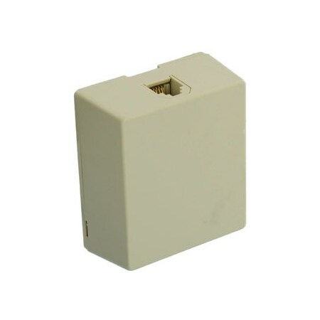 Leviton Telephone Wall Jack, Ivory 4625A-24I