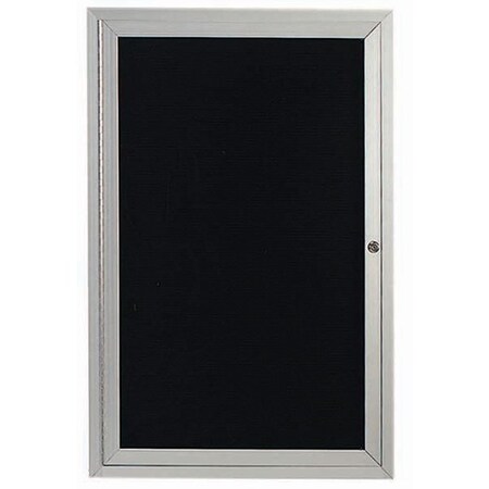 Aarco Outdoor Enclosed Directory w/ Al Frame, Clear Satin Anodized Finish, 24''Hx18''W OADC2418