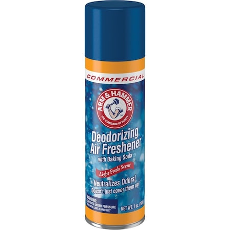 Arm & Hammer Air Freshener, Deodorizing, Aerosol Spray Can, 7 oz, 12 PK 33200-94170