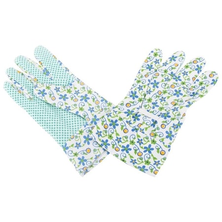 Diamondback Garden Gloves with PVC Dots, Women's, One-Size, Fabric 80% Cotton 20% polyester C001