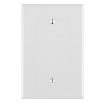 Leviton Wall Plate, Blank, White, Plastic 88114