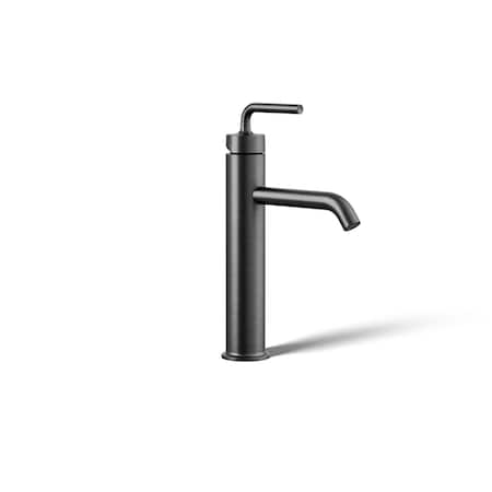 Kohler Purist Tall single-handle bathroom sink faucet with Lever handle, 1.2 gpm 14404-4A-BGP