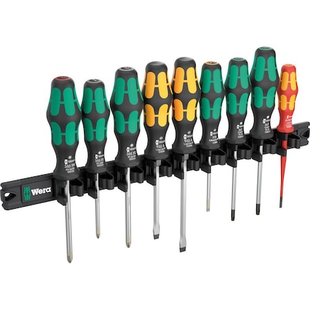 Wera 9650 Magnetic rail Kraftform screwdriver set, 9 pieces 5051012001