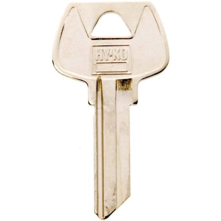 Hy-Ko Key Blank, Brass, Nickel, For: Sargent Cabinet, House Locks and Padlocks 11010S68