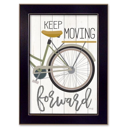 Homeroots Moving Forward Black Framed Print Wall Art 405338
