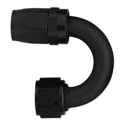 Aeroquip Eaton Black Aluminium Swivel 180 deg - 12 Hose End FCM4465
