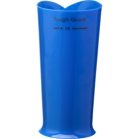 Ironwear 8in Tough-Guard PVC Hard Shell Forearm & Wrist Protector, 2X-Large, Blue 4980-B-2XL
