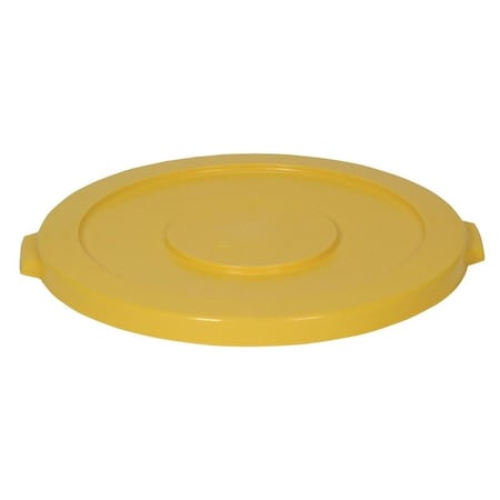 Continental Commercial Products Huskee 3201YW Receptacle Lid, 32 gal, Plastic, Yellow 3202YW/3201YW