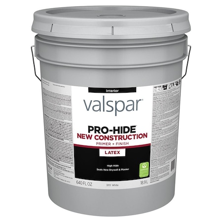 Valspar 5 Gal 91111 White Pro-Hide New Construction Primer 91111
