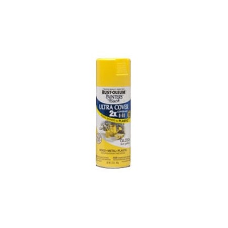 Rust-Oleum Spray Paint, Sun Yellow, Gloss, 12 oz 249092