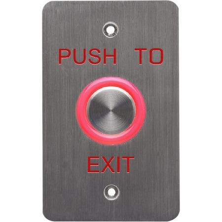 Dynalock Push to Exit Button, SS, Green/Red 6610E