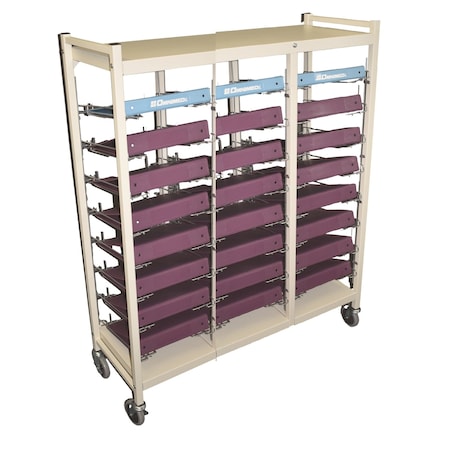 Omnimed Horizontal Cabinet Chart Rack Hold X-Large Binders(24 Binder Capacity 264582-BG